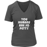 Petty Humans-Vneck (W)